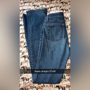 Haala Women's Straight Leg Jeans - Blue